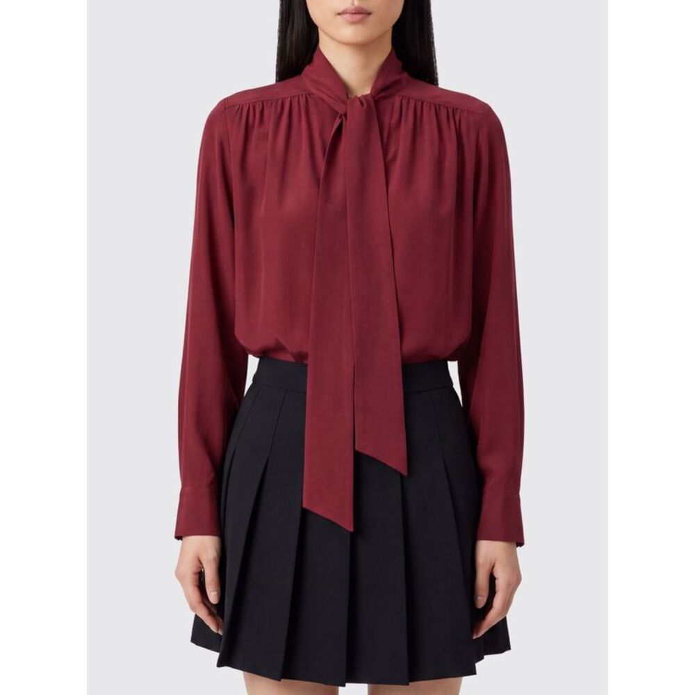 Jacob Cohen Women Pussy-Bow Neck Pure Silk Blouse Jacob Cohen With Long Sleeves
